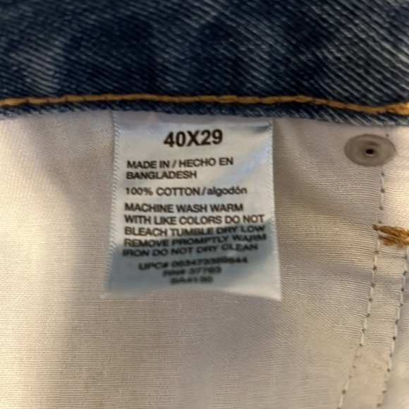 BNWT Members Mark Denim Relaxed Fit Mens Size 40x29 - Picture 6 of 7
